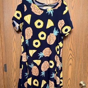 Lularoe pineapple Jessie dress